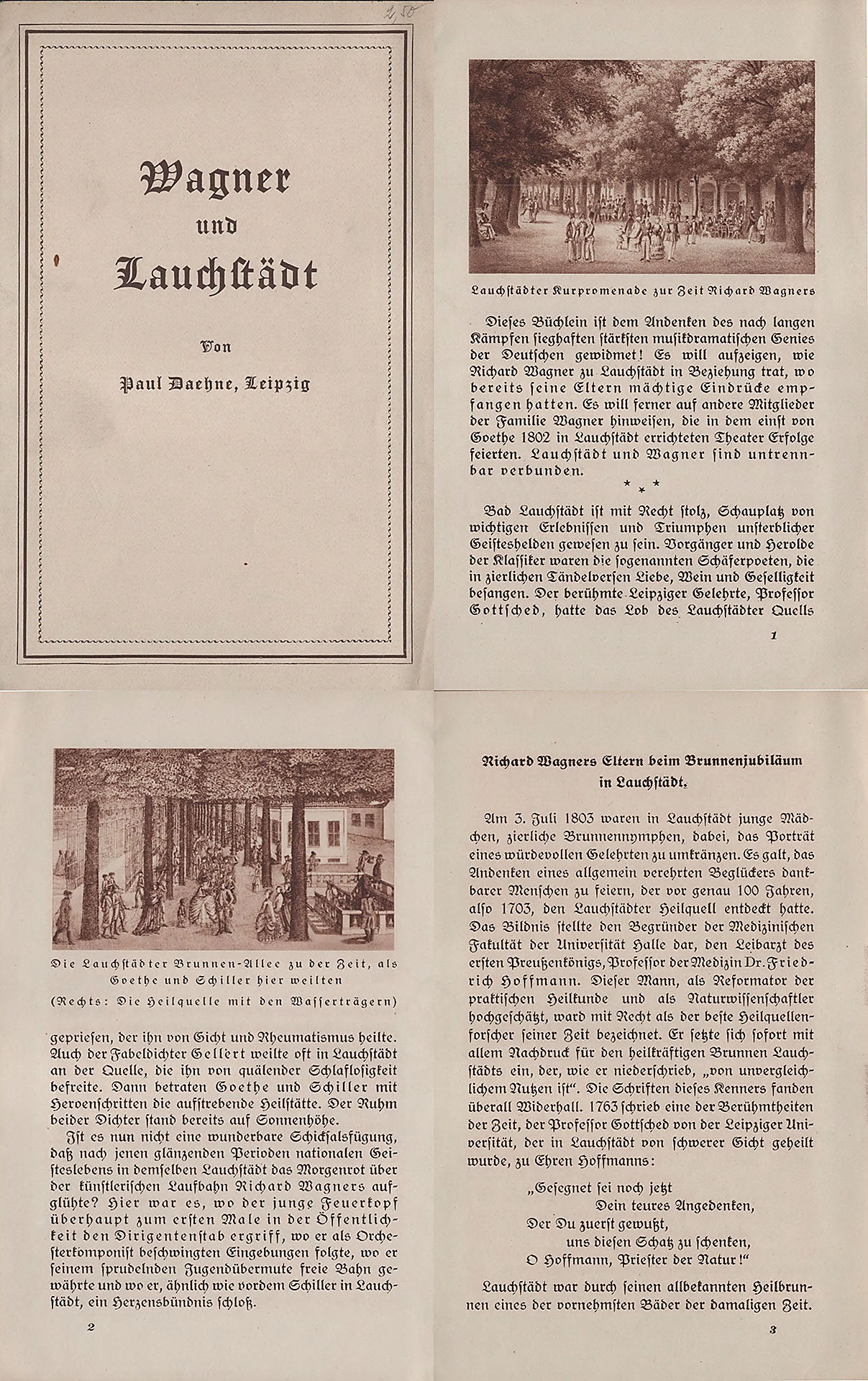 Wagner und Lauchstädt - Daehne, Paul